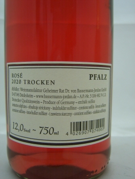 Dr. von Bassermann-Jordan La Vie 2020 Rosé, trocken, QbA Pfalz, 0,75l